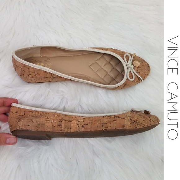 Vince Camuto Shoes - VINCE CAMUTO Lunna Cork Ballet Flats Size 37.5